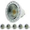 Mengjay 5 X GU10 5 W 220 V bianco caldo 3000 K LED faro, l' effetto del faro è molto buono, adatto per bar, Sightseeing, spazi di esposizione, caffè ecc.