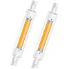 EIMOPE Lampadina R7S LED 118mm 20W Dimmerabile,Bianco Caldo 2700K,2000LM,Hightlight COB Doppia Estremità Luminosità,Senza Sfarfallio,Illuminazione Fascio 360 gradi,AC 220-240V,Confezione 2