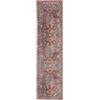 RugVista Galaxy Oriental, Tappeto, Orientali, 80 x 300 cm, Rettangolare, Pelo corto, Soggiorno, Camera da letto, Cucina, Corridoio, Lavabile in lavatrice, Ruggine/Blu