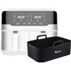 MasterPRO Rocket Duo 900 - Double Oil senza olio - Bianco - 9 L e 2400 W Capacità