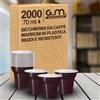 G.M. DISTRIBUZIONE bicchieri plastica (2000, Marroni) - Bicchierini Caffè 70cc - Bicchieri Riutilizzabili Super Rigidi e Resistenti al Calore per Espresso, Asporto, Casa e Ufficio - Made in Italy