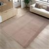 Carpetsale24 Tappeto Marrone 140x200 cm Tappeto a Pelo Corto Lavabile, Antiscivolo e Morbido, Design Monocromatico Moderno per Soggiorno, Camera da Letto, Cucina e Cameretta