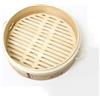 Generic Cottura a vapore in bambù cinese con coperchio, per cucinare verdure e panini per fare pentole, cestello in bambù (gabbia da 30 cm)