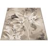 By Suardi Tappeto moderno Vanilla Tortora - Lavabile in lavatrice, antiscivolo, design floreale jacquard - Pelo corto - Made in Italy - per soggiorno e camera da letto (65x110cm (2 pezzi))