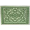 SpazioTessile Tappeto Sardo Stuoia Passatoia 100% Cotone Made In Italy ch 100% Cotone Jaquard (Verde, 55x140)