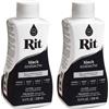 Rit Liquid Fabric Dye, Black 8 oz (Pack of 2)
