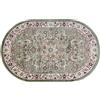 Markotex Tappeto da Camara in Viscosa (scendiletto - salotto: classico, orientale) - (Green, 80x125 ovale)