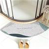 MOTT 50 Tappetino da bagno curvo MOTT 50, semicircolare, antiscivolo, lavabile, 45 x 100 cm, Stile G.