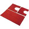 HomeLife: Set Tappeti Bagno 3 Pezzi in Microfibra con: Tappeto Bagno Assorbente [45X75] + 2 Girowater/Girobidet [40X45] - Tappeto Doccia Assorbente Antiscivolo Lavabile | Tappetino Bagno Bordeaux