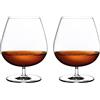 Topkapi Elite 66123 Maxime Clement XL - Set di 2 bicchieri cognac lavabili in lavastoviglie, in cristallo senza piombo, elegante e di alta qualità