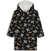 Aymax Felpa Poncho/Maglione Plaid Naruto Adulto, Nero , Taglia Unica