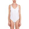 LORMAR Body fitness sport taglio seno spalla larga (3°(small) 42/44, Bianco)