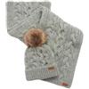 Barbour Set sciarpa e cappello donna LGS0025 GRIGIO