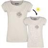 Harry Potter Marauders Map UV Donna T-Shirt Crema Screziato 3XL 50% Cotone, 50% Poliestere Regular