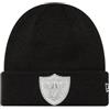 New Era Berretto lavorato a maglia Las Vegas Raiders con polsino metallico nero