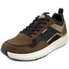 Lumberjack Sneakers Uomo in Pelle Camoscio Marrone e Tessuto Blu, Plantare Estraibile, 17256