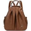 DEERWORD Donna Borse a Zaino Borsa a Zainetto Elegante Tracolla Zaini Firmate Marca Zainetti Antifurto PU pelle 82127 1 pz Marrone