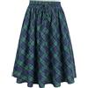 CLIPTABS Gonna Gonna Lunga Elastica Elastica Plus -Taglie Forti E Autunnali-Verde-l
