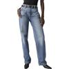 Levi's Donna Jeans 501 90s Western in Cotone, Straight Fit, Blu (Ironic Iconic), W24/L32