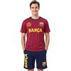 Get Trend FC Barcelona Pigiama Uomo M-3XL, 2 Pezzi Completo con 100% Cotone T-Shirt e Shorts, Estivo Calcio Regalo Uomo (Barcelona, Borgogna/Blu Marina, 2XL)