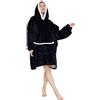 SPSHODOW Coperta con Cappuccio Oversize - Coperta Indossabile in Pile Sherpa da Donna Adulta Coperta con Cappuccio Gigante Calda e Accogliente Felpa Soffice per Donna e Uomo