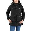 Carhartt Giacca da donna Relaxed Fit - Giacca isolata in cotone con cappuccio rimovibile, Nero , M