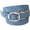 CHARRO C2141 Cintura Donna (girovita 90 cm, lunghezza totale cintura 105, blu)