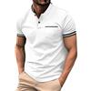 Generic Maglia Uomo Manica Corta Casual Magliette Uomo Manica Corta Regular Fit T Shirt Uomo 2024 Estate a Maniche Corte Polo Bianca Uomo Manica Corta (Z1-White, M)