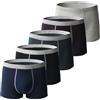 Generic Boxer da uomo ultra-assorbenti per incontinenza in cotone, lavabili, assorbenti, comodi, a prova di perdite, riutilizzabili, 4 pezzi-B., L