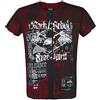 Rock Rebel by EMP Uomo Maglia Rosso-Nera con Stampa Rocky XXL