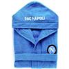 SSC NAPOLI Accappatoio inscatolato spugna azzurro bambino - 13-14 ANNI
