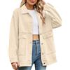 MJGkhiy Giacca Donna In Jeans Elegante Maniche Lunghe Denim Jacket Curvy Strappati Giubbino Jean Oversize Retro Moda Button Up Giacche Primavera Autunno
