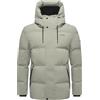 STONE HARBOUR Giacca invernale da uomo impermeabile calda trapuntata con bottoni magnetici Taviaan XX S-3XL, verde oliva scuro, M