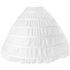F Fityle Sottogonna Sposa, Gonna a Cerchio Crinolina, Trambusto Laterale per Matrimonio, Abito da Ballo