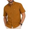 JANEO BRITISH APPAREL Nos Tibi Serviat U Camicia Oxford da uomo a maniche corte tinta unita o strisce, vestibilità classica, colletto con bottoni e tasca. Abbigliamento per le vacanze Camicie per il tempo libero. by Janeo British Apparel.,