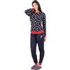 MATTIOLI Pigiama Donna Caldo Cotone Invernale Natalizio (IT, Testo, M, Regular, Regular, Merry Relax)