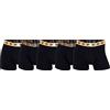 CR7 Men's Organic Cotton Trunk Travel Bag 5-Pack, Bermuda Uomo, Black, S