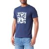 Emporio Armani Eagle Macro Logo Crew Neck T-Shirt, T-Shirt Uomo, Multicolore (Navy-Eagle Print2), XL