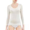SalGiu Maglia Intima Donna (3 Pezzi) 100% Caldo Cotone Manica Lunga Felpata Invernale Raso (3)