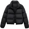 Generico Piumini Abbigliamento Donna Piumino Donna Rosso Nuovo abbigliamento da donna in cotone, caldo e spesso, abbigliamento invernale in cotone Giubbotto Termico Donna Giubotto Donna (Black, L)