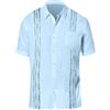 Generic Camicia Uomo Cotone-Camicie Floreali da Uomo Abbottonate Camicie da Spiaggia per Vacanze Tropicali Camicia Attore Camicia Fiori Uomo Camicia Hawaiana Uomo