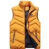 ZIXINGA Gilet Smanicato Uomo Caldo Leggero Casual Giubbino Senza Maniche Giacca,Giallo,L