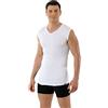 ALBERT KREUZ Maglietta Intima 100% Puro Cotone Biologico Senza Maniche - Scollo a v - Canottiera Business Berlin Taglia 05/M