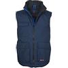 CHEMAGLIETTE! Giacca da Lavoro Giubbino Smanicato Gilet con Interno Imbottito Payper Wanted, Colore: Navy, Taglia: L