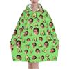 Xenorith Coperta Con Maniche donna Personalizzata Felpa Oversize il tuo quadro con foto e/o testo Personalizzate coperta indossabile vestaglia pile Morbido plaid con maniche con tasche regali personalizzati