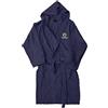 Alfionapoli Accappatoio Cappuccio Tasche Spugna IDROFILA 100% Guru (XL, Blu)