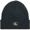 Calvin Klein Berretto CKJ Monologo Rubber Beanie Thyme Verde Scuro
