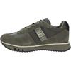 Blauer. USA Sneakers Uomo Verde Militare F4TOKYO01/TAS F. Gomma Plantare Estraibile con Rialzo 2,5CM