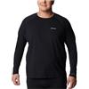 Columbia Big & Tall - Maglia a maniche lunghe, peso medio, elasticizzata, taglia grande, Nero 1, 3X-Large Grande