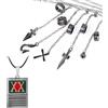 HJYZY H.Unter Collana Kurap.ka Cosplay Cinque Dita Anelli Hunter Bracciale Catena Anime Bracciale Anello Accessori Anime Sticker 12 pz